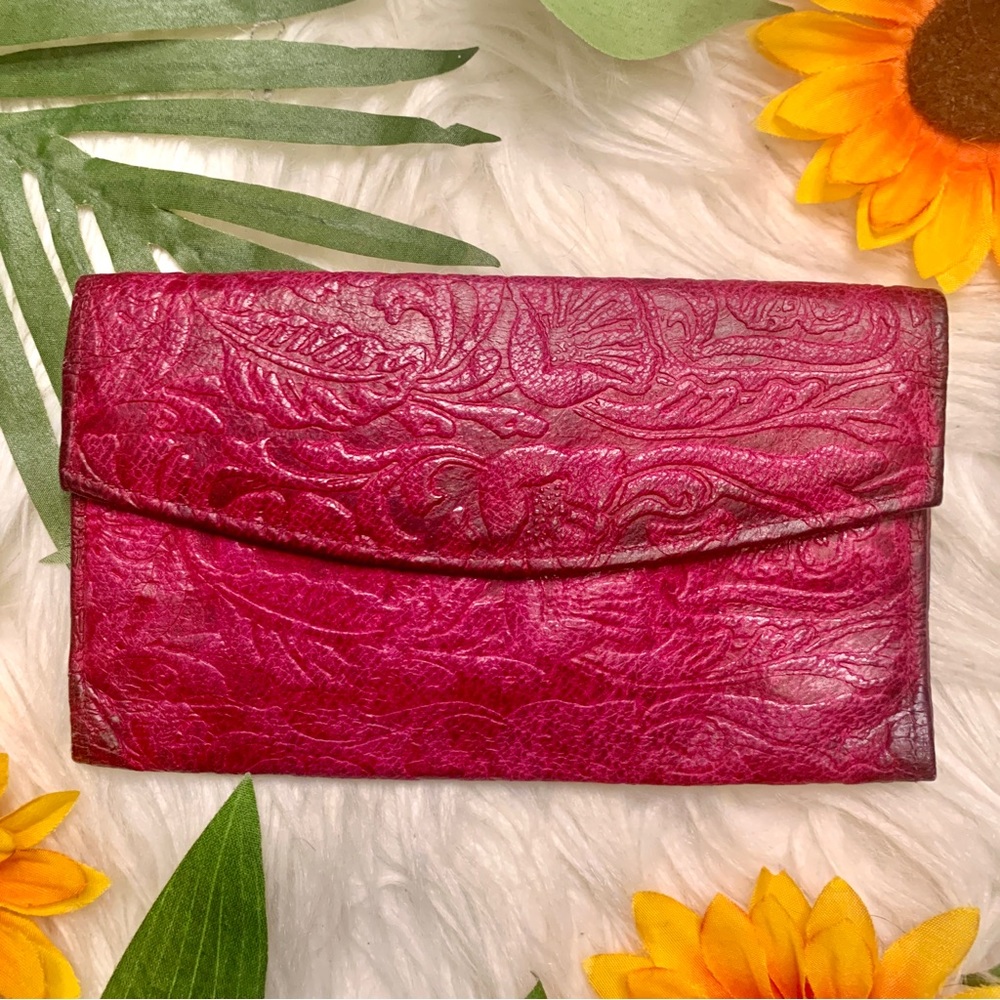 Vintage Pink Leather Wallet